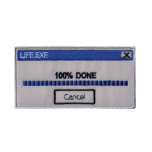 100% Done with Life | Embroidered Patch