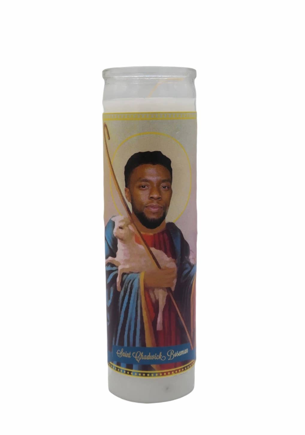 Chadwick Boseman Devotional Prayer Saint Candle