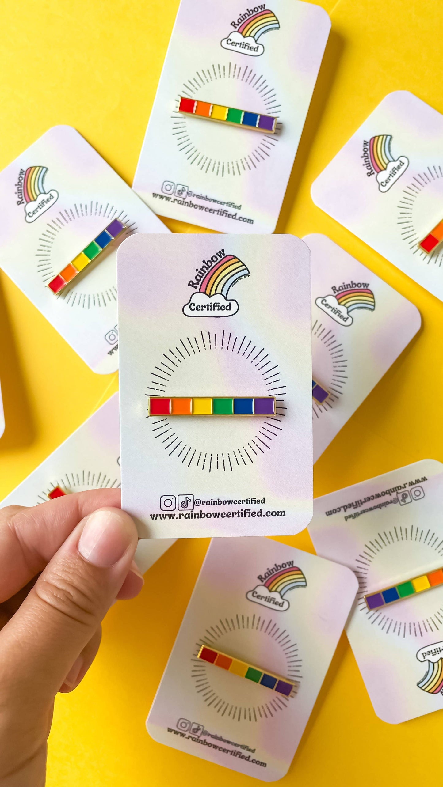 Rainbow Line | Pride Enamel Pin