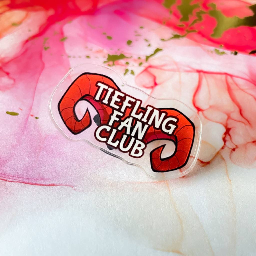 Tiefling Fan Club | Acrylic Pin