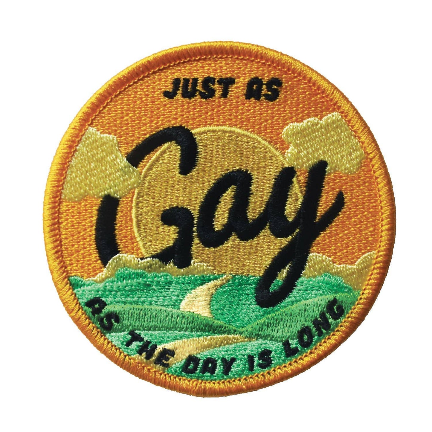 Just As Gay | Embroidered Patch