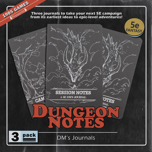 Dungeon Notes | 5E DM Journals | 3 Pack