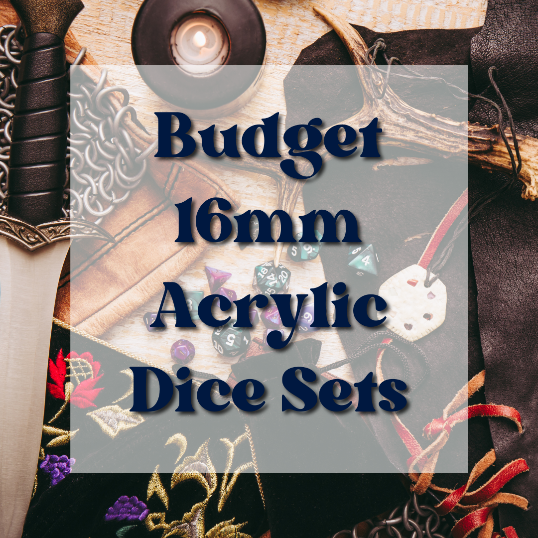 16mm Budget Acrylic Dice Set