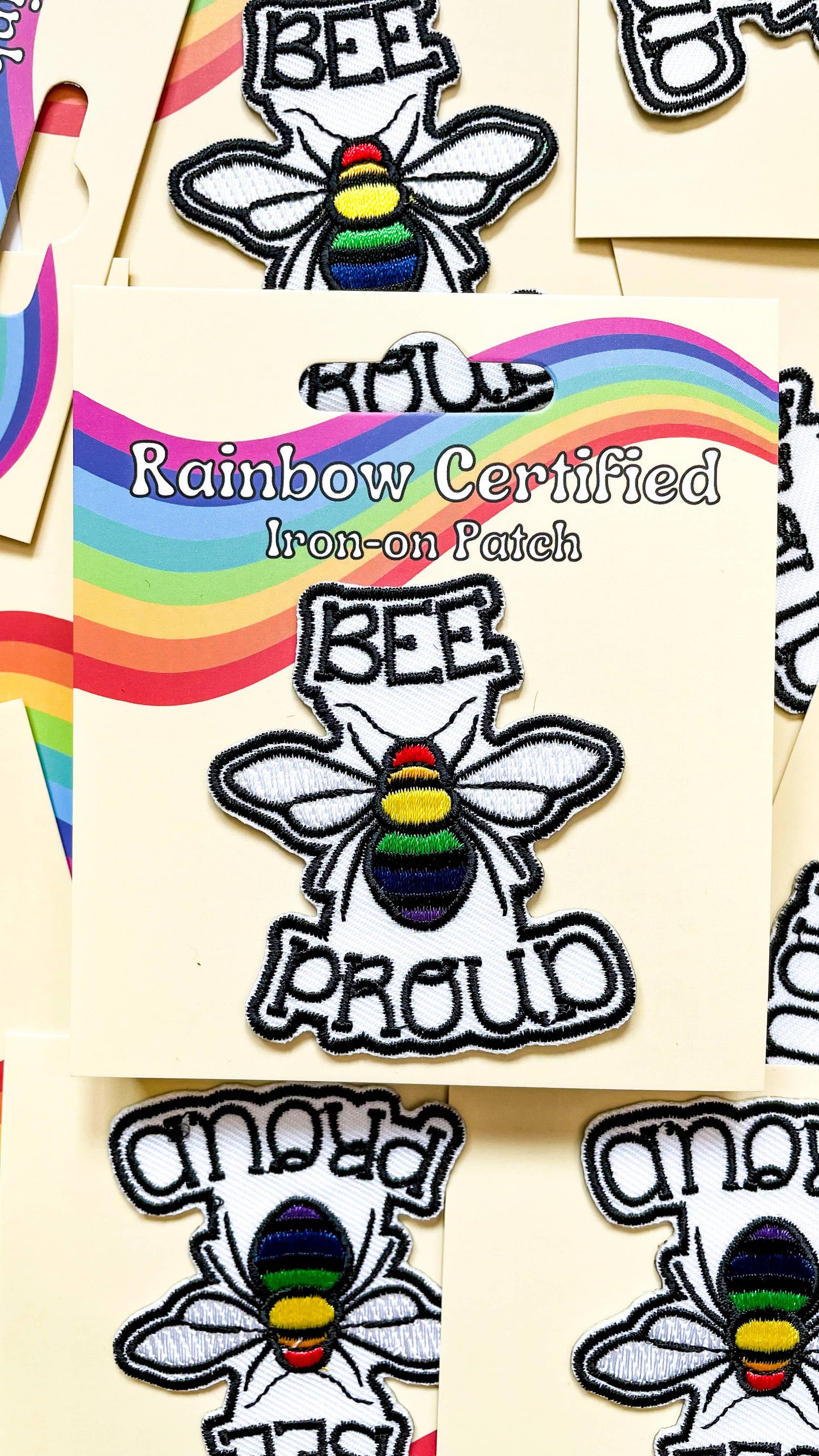 Bee Proud | Pride Iron-On Patch
