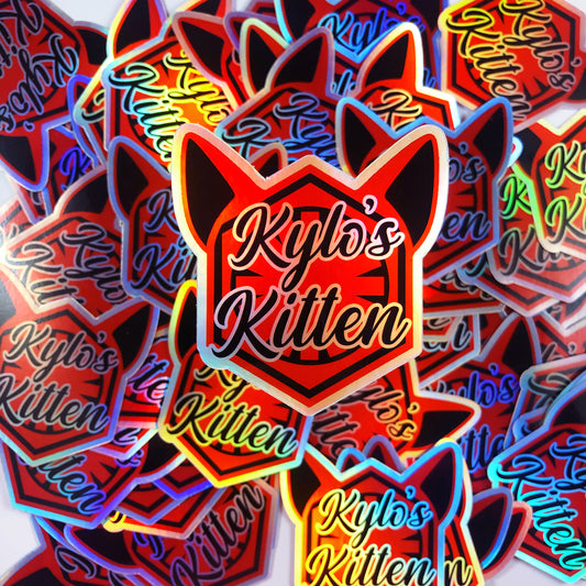 Kylo’s Kitten | Holographic Vinyl Sticker